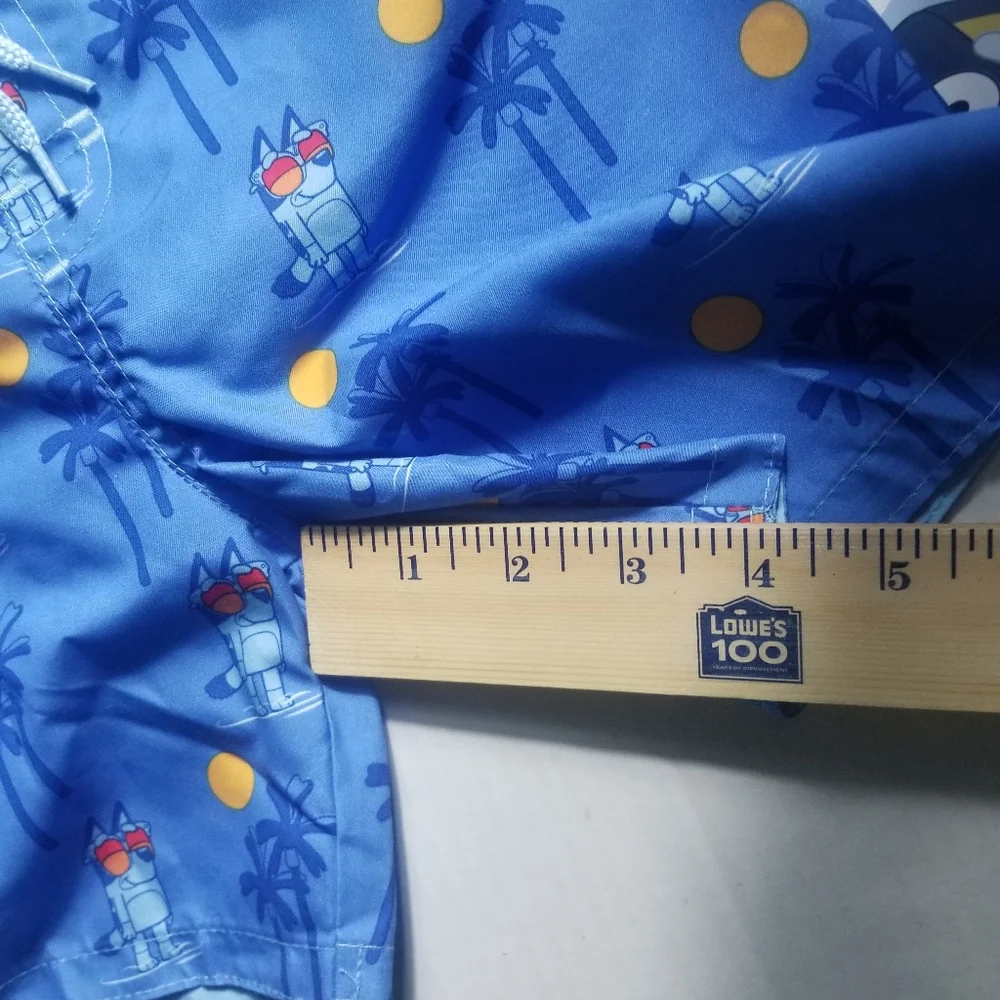 NWT BLUEY KIDS SWIM LONG SLEEVE SHIRT AND SHORT SET 50+ UPF SIZE 4T